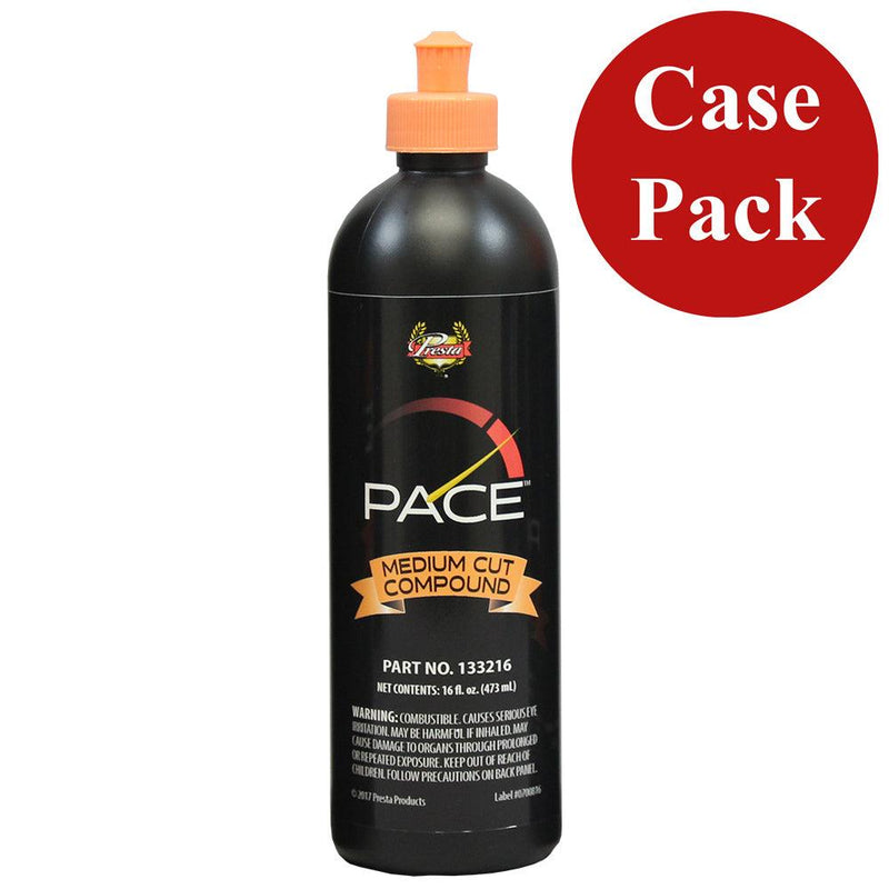 Presta PACE Medium Cut Compound - 16oz - *Case of 6* [133216CASE] - Essenbay Marine