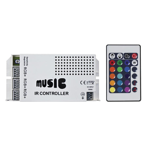 HEISE Sound Activated RGB Controller w/IR Remote [HE-RGBSAC-1] - Essenbay Marine