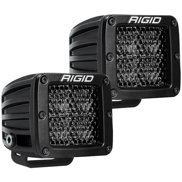 RIGID Industries D-Series Pro Spot Diffused Midnight Surface Mount - Pair [202513BLK] - Essenbay Marine