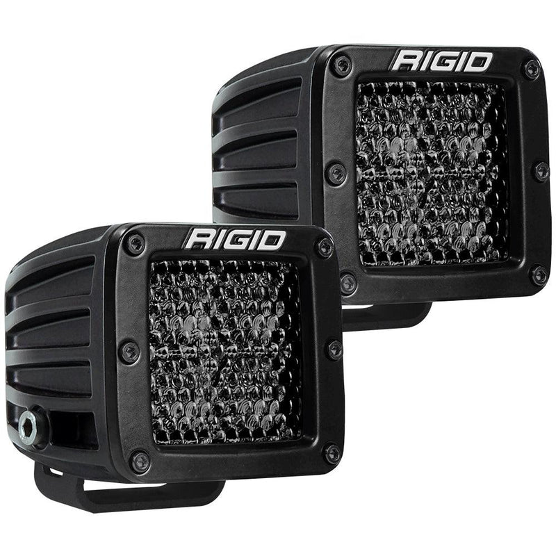 RIGID Industries D-Series Pro Spot Diffused Midnight Surface Mount - Pair [202513BLK] - Essenbay Marine