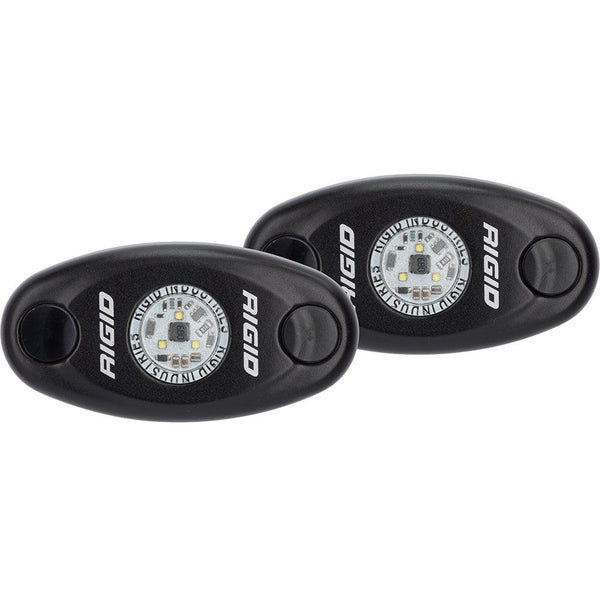 RIGID Industries A-Series Low Power Black Housing/White Light - Pair [482033] - Essenbay Marine