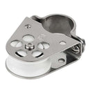 Schaefer Clamp-On Furling Line Stanchion Lead Block - 1" Ball Bearing [300-34] - Essenbay Marine