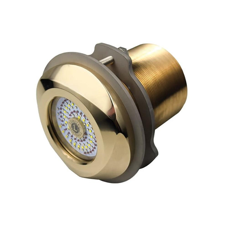 Lumitec Typhoon Underwater Bronze Thru-Hull LED Light - White/Blue [101448] - Essenbay Marine