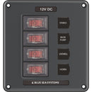 Blue Sea 4320 Circuit Breaker Switch Panel 4 Position - Gray [4320] - Essenbay Marine
