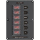 Blue Sea 4322 Circuit Breaker Switch Panel 6 Position - Gray [4322] - Essenbay Marine