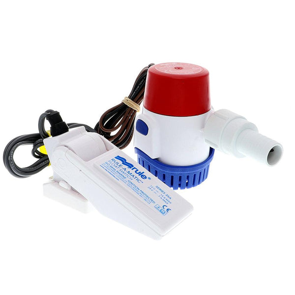 Rule 500 GPH Standard Bilge Pump Kit w/Float Switch - 12V [25DA-35A] - Essenbay Marine
