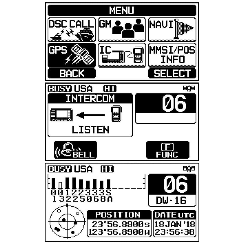 Standard Horizon GX1800G Fixed Mount VHF w/GPS - Black [GX1800GB] - Essenbay Marine