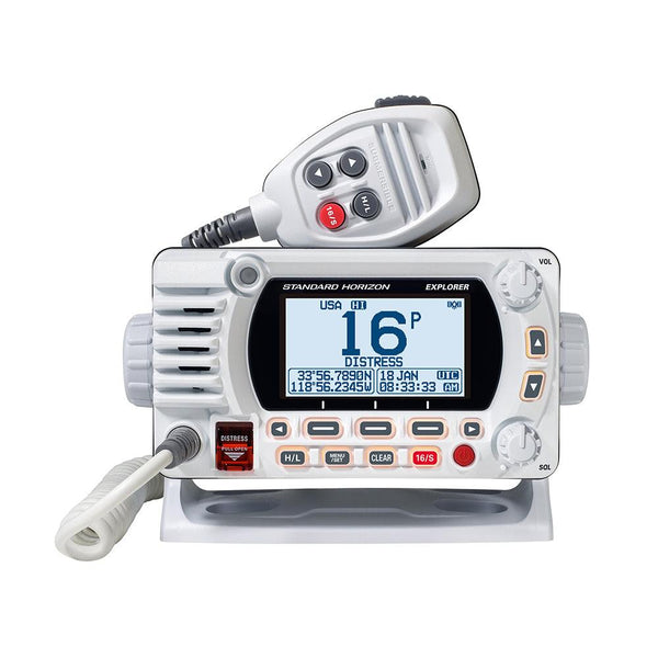 Standard Horizon GX1800G Fixed Mount VHF w/GPS - White [GX1800GW] - Essenbay Marine