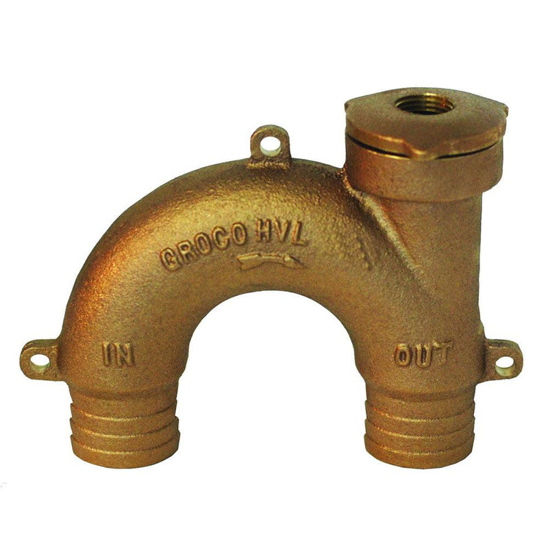 GROCO Bronze Vented Loop - 1-1/2" Hose [HVL-1500] - Essenbay Marine