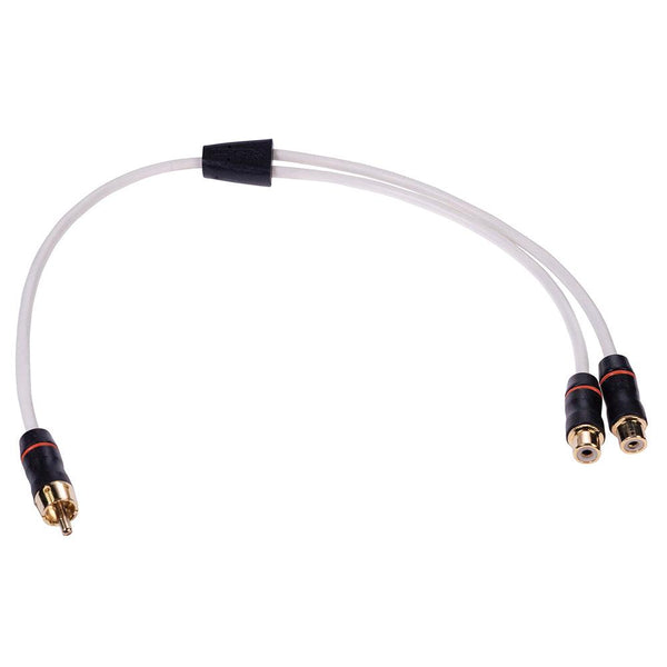 FUSION Performance RCA Cable Splitter - 1 Male to 2 Female - .9 [010-12622-00] - Essenbay Marine