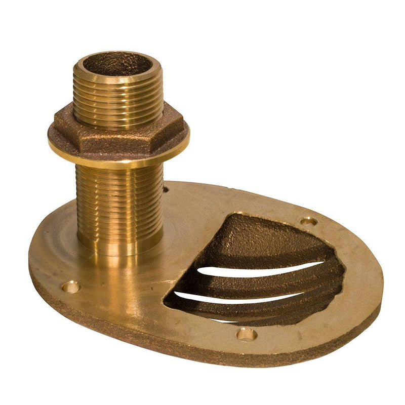 GROCO 1/2" Bronze Combo Scoop Thru-Hull w/Nut [STH-500-W] - Essenbay Marine