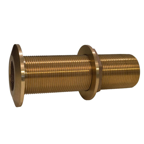 GROCO 1" Bronze Extra Long Thru-Hull Fitting w/Nut [THXL-1000-W] - Essenbay Marine