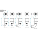 GROCO Deck Scupper 90 Degree 1-1/2" Hose Connection [SCUS-1590] - Essenbay Marine