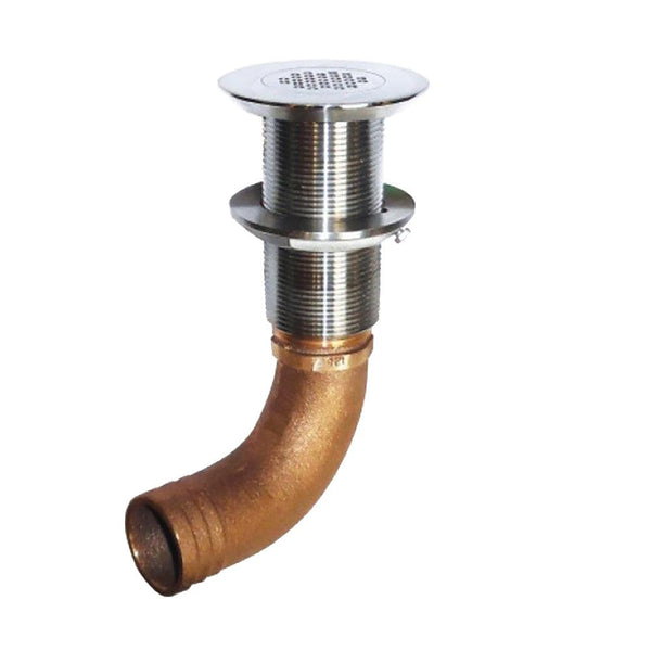 GROCO Deck Scupper 90 Degree 1-1/2" Hose Connection [SCUS-1590] - Essenbay Marine