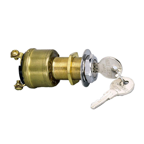 Cole Hersee 3 Position Brass Ignition Switch [M-550-BP] - Essenbay Marine