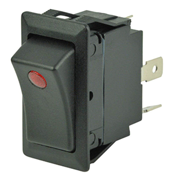 Cole Hersee Sealed Rocker Switch w/Small Round Pilot Lights SPST On-Off 3 Blade [58327-01-BP] - Essenbay Marine