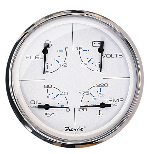 Faria Chesapeake White SS 5" Multifunction Gauge [33864] - Essenbay Marine