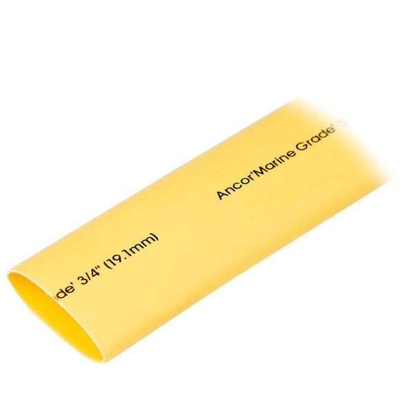 Ancor Heat Shrink Tubing 3/4" x 48" - Yellow - 1 Piece [306948] - Essenbay Marine