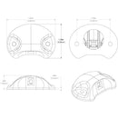 Lumitec Barbados Courtesy Accent LED Light - Black w/White Light [101059] - Essenbay Marine