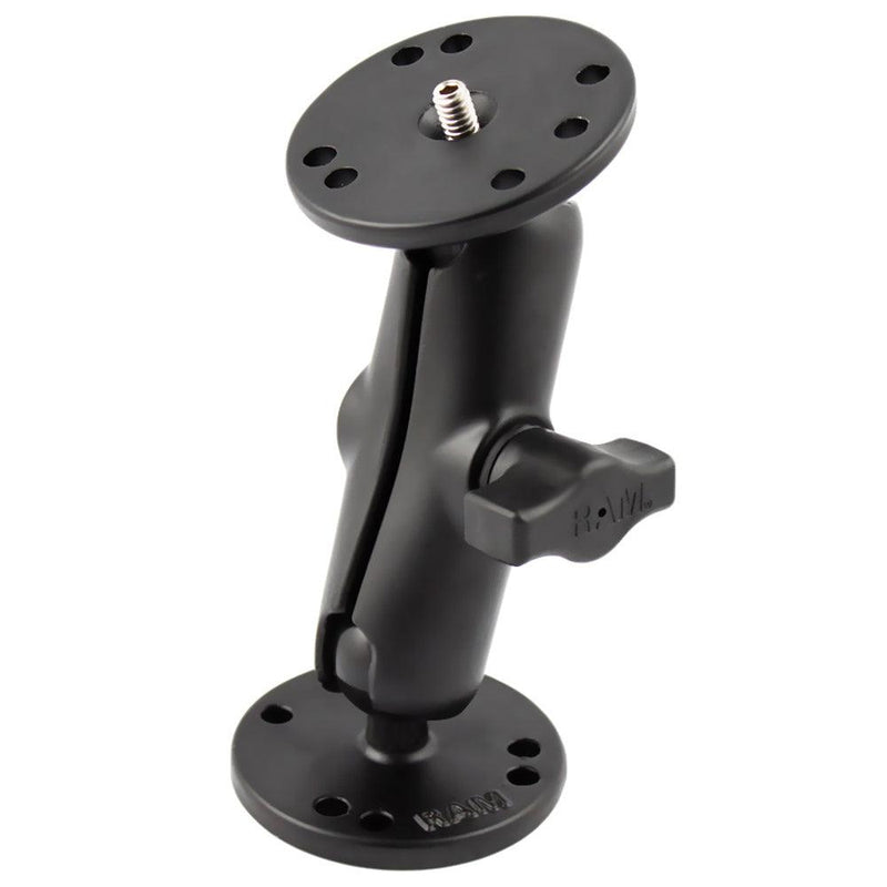 RAM Mount Double Ball Mount w/1/4"-20 Male Thread [RAM-B-101AU] - Essenbay Marine