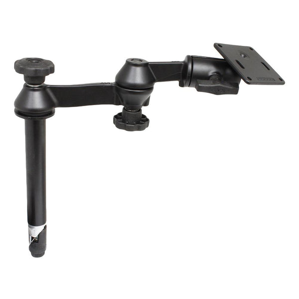 RAM Mount 8" Upper Pole w/Double Swing Arms  75 x 75mm VESA Plate [RAM-VP-SW1-8-2461] - Essenbay Marine