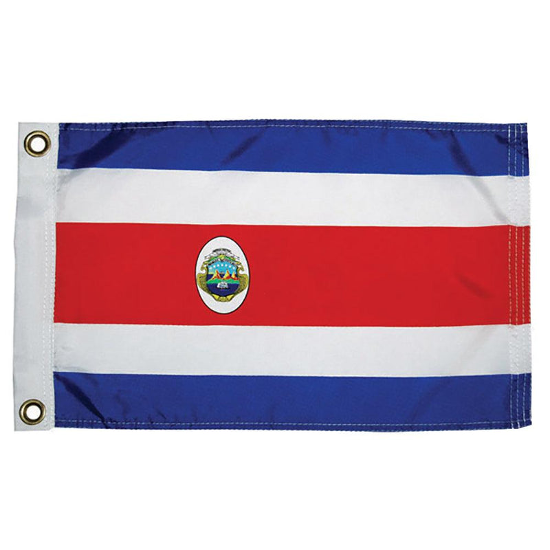 Taylor Made Costa Rican Nylon Flag 12" x 18" [93072] - Essenbay Marine