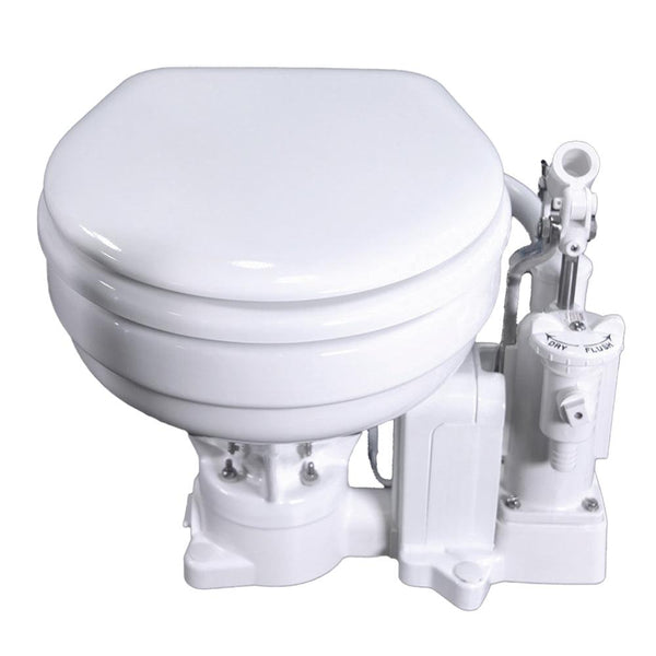 Raritan PH PowerFlush Electric/Manual Toilet - Marine Size - 12v - White [P101E12] - Essenbay Marine