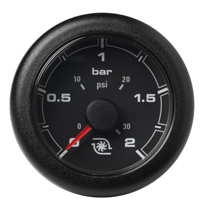 Veratron 52MM (2-1/16") OceanLink Boost Pressure Gauge - 2 Bar/30 PSI - Black Dial  Bezel [A2C1066140001] - Essenbay Marine