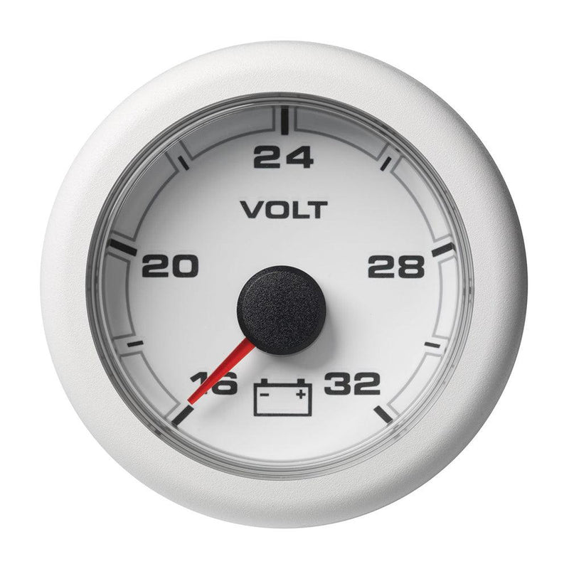 Veratron 52MM (2-1/16") OceanLink Battery Voltage Gauge - 16 to 32V - White Dial  Bezel [A2C1066130001] - Essenbay Marine