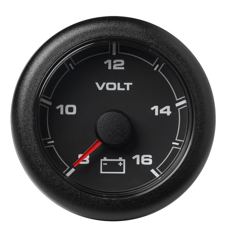 Veratron 52MM (2-1/16") OceanLink Battery Voltage Gauge - 8 to 16 V - Black Dial  Bezel [A2C1066100001] - Essenbay Marine