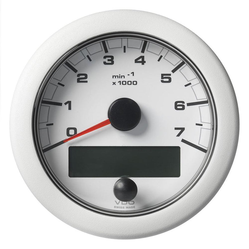 Veratron 3-3/8" (85MM) OceanLink NMEA 2000 Tachometer - 7000 RPM - White Dial  Bezel [A2C1065820001] - Essenbay Marine