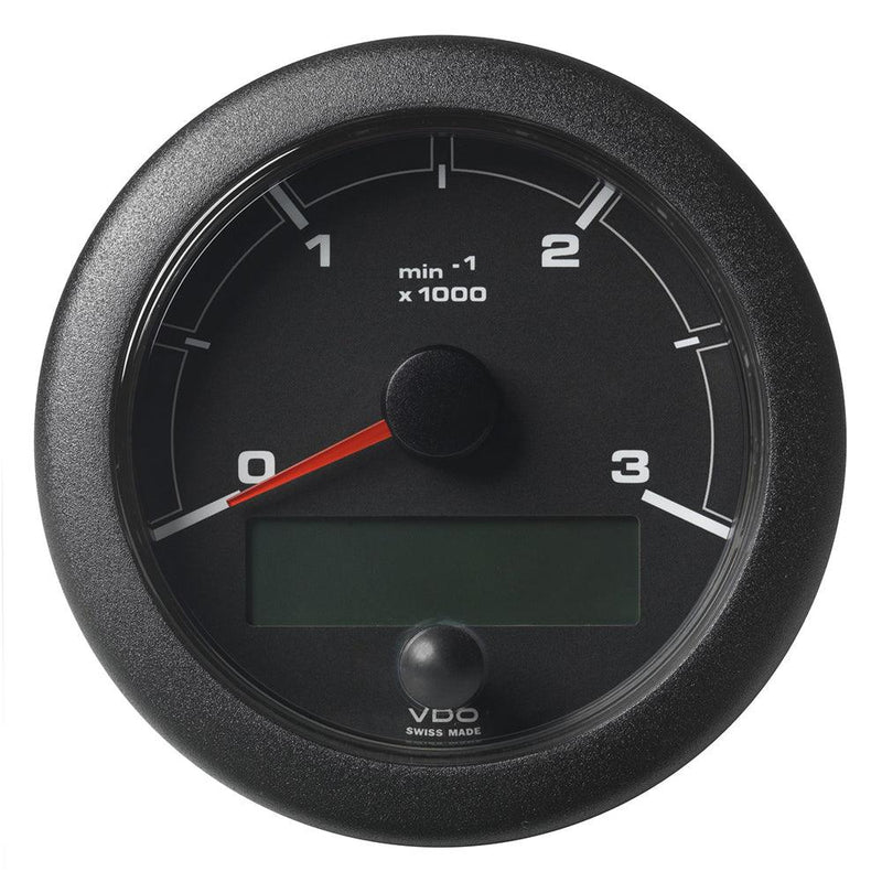 Veratron 3-3/8" (85mm) OceanLink Tachometer 3000 RPM - Black Dial  Bezel [A2C1065660001] - Essenbay Marine