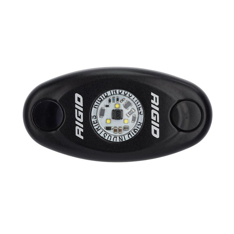 RIGID Industries A-Series Black High Power LED Light Single - Red [480103] - Essenbay Marine