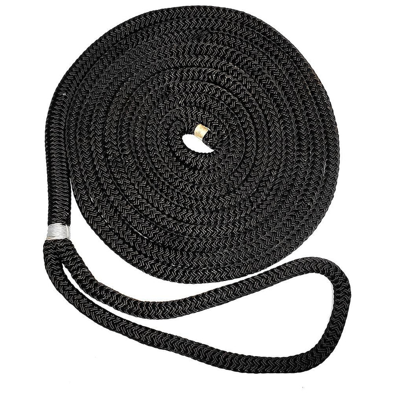 New England Ropes 3/8" X 20 Nylon Double Braid Dock Line - Black [C5054-12-00020] - Essenbay Marine