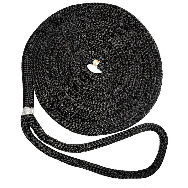 New England Ropes 5/8" X 40 Nylon Double Braid Dock Line - Black [C5054-20-00040] - Essenbay Marine