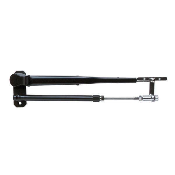 Marinco Wiper Arm Deluxe Black Stainless Steel Pantographic - 17"-22" Adjustable [33037A] - Essenbay Marine
