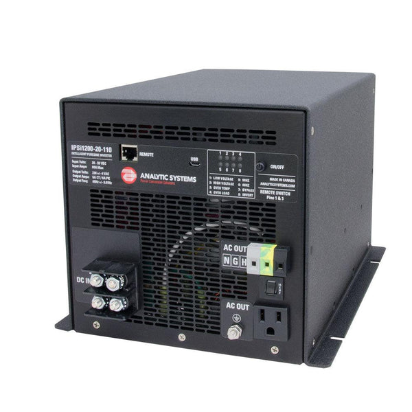 Analytic Systems AC Intelligent Pure Sine Wave Inverter 1200W, 20-40V In, 110V Out [IPSI1200-20-110] - Essenbay Marine