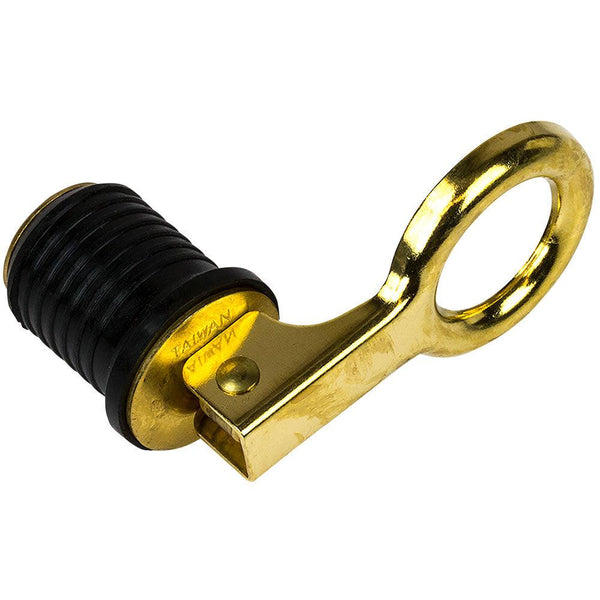 Sea-Dog Brass Snap Handle Drain Plug - 1" [520070-1] - Essenbay Marine