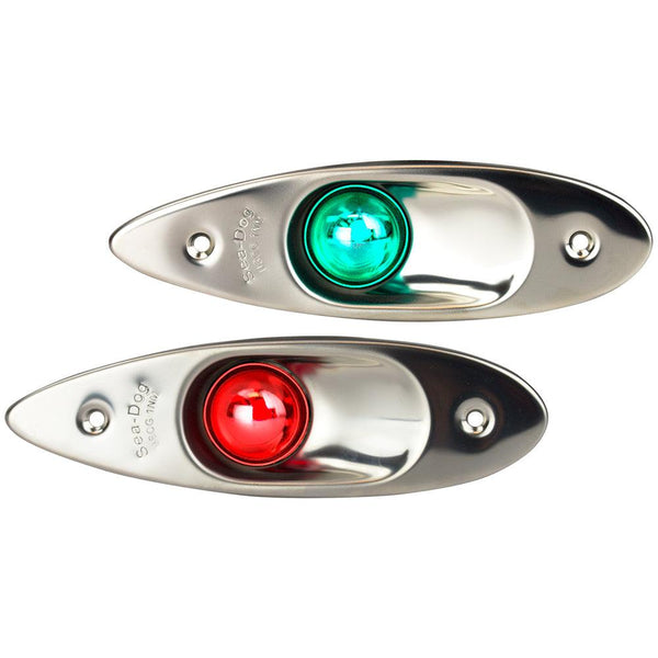 Sea-Dog Stainless Steel Flush Mount LED Side Lights [400080-1] - Essenbay Marine