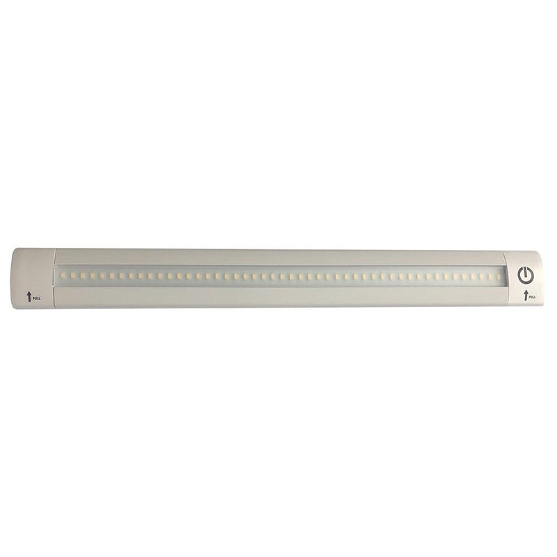 Lunasea 12" Adjustable Linear LED Light w/Built-In Touch Dimmer Switch - Cool White [LLB-32KC-01-00] - Essenbay Marine