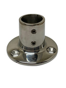 Marine Hardware Rail Fitting 1" 90 Degree Round Base SSFB66139 - Essenbay Marine