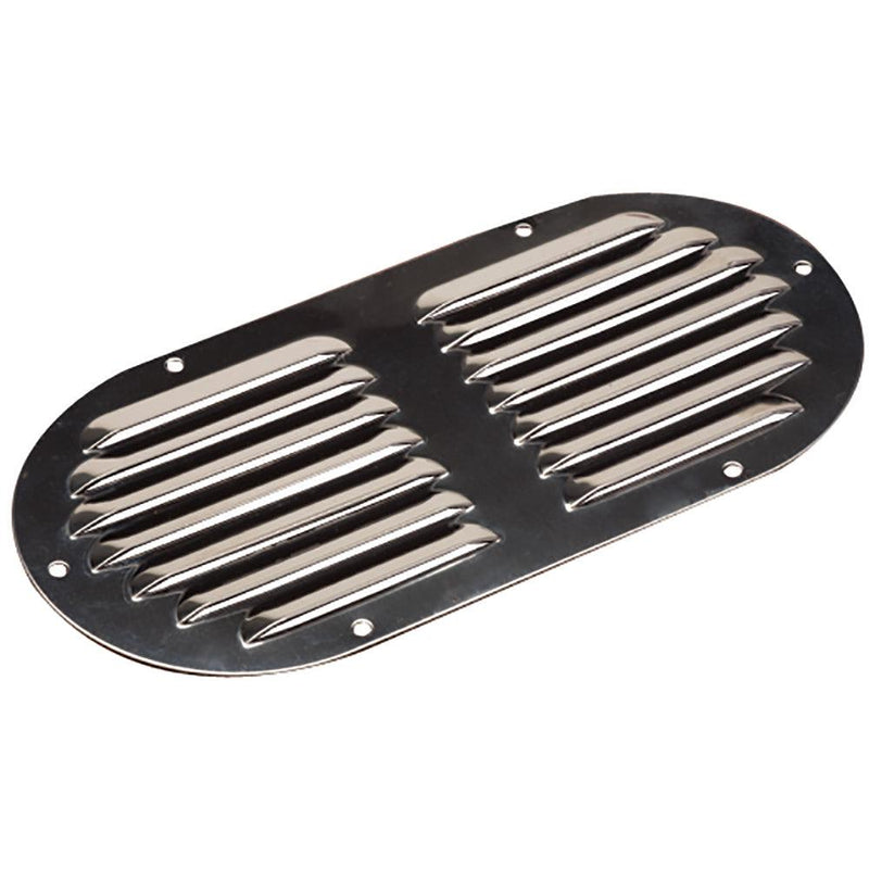 Sea-Dog Stainless Steel Louvered Vent - Oval - 9-1/8" x 4-5/8" [331405-1] - Essenbay Marine