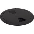 Sea-Dog Screw-Out Deck Plate - Black - 6" [335765-1] - Essenbay Marine