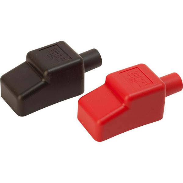 Sea-Dog Battery Terminal Covers - Red/Back - 1/2" [415110-1] - Essenbay Marine