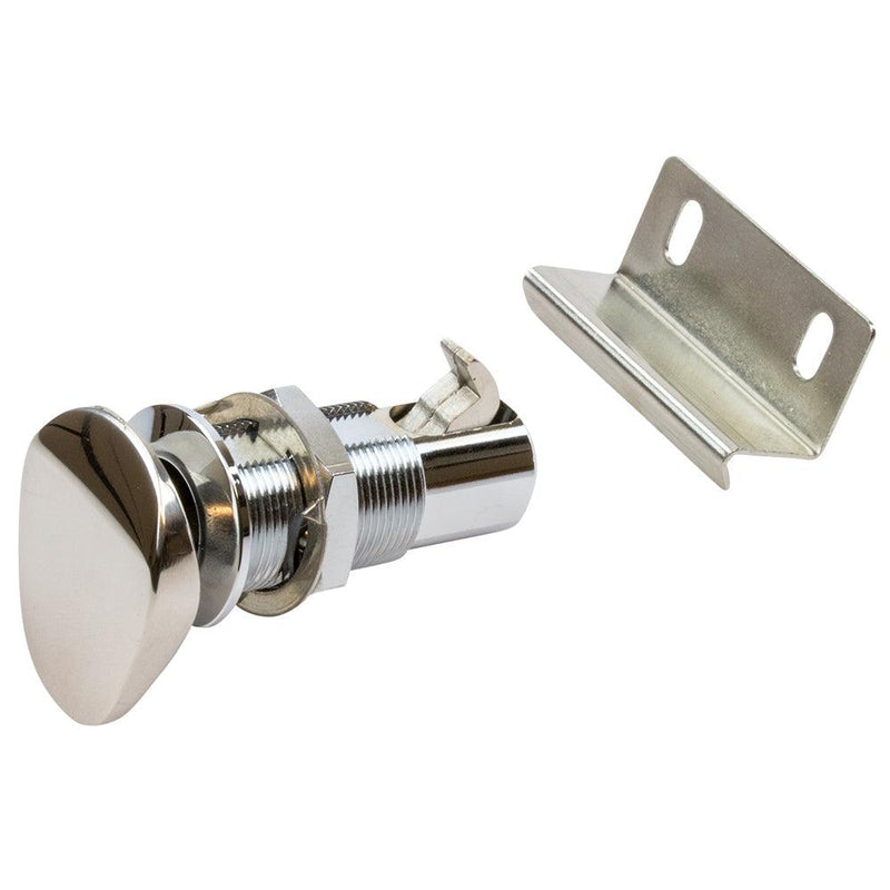 Sea-Dog Push Button Cabinet Latch - Oval [225400-1] - Essenbay Marine