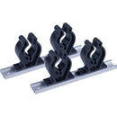 Sea-Dog Track Rod Holder - 7" Tracks - 4 Rod Clips [325044-1] - Essenbay Marine