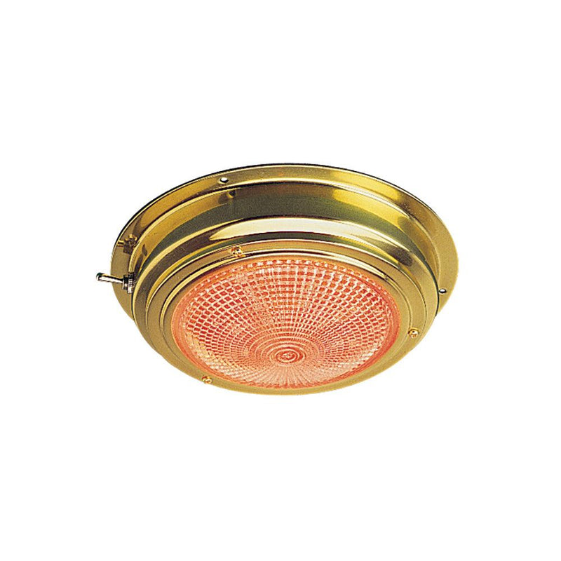 Sea-Dog Brass LED Day/Night Dome Light - 5" Lens [400358-1] - Essenbay Marine