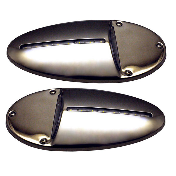 Innovative Lighting LED Docking Light- Mirrored Stainless Steel - Pair [585-0220-7] - Essenbay Marine