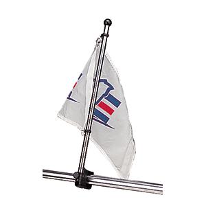 Sea-Dog Stainless Steel Rail Mount Flagpole - 17" [327122-1] - Essenbay Marine