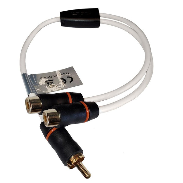 FUSION RCA Cable Splitter - 1 Male to 2 Female - 1 [010-12896-00] - Essenbay Marine